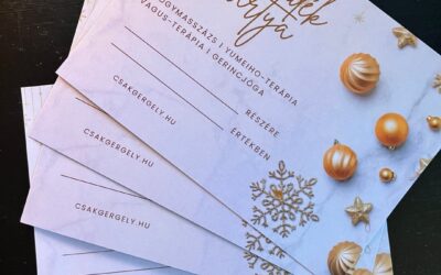 Karácsonyi ajándékkártya: ajándékozz egészséget és nyugalmat!
